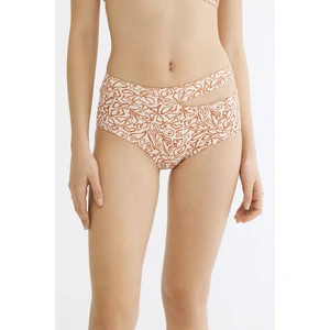 Kum Rengi Unfamiliar High Cut Out Bikini Altı