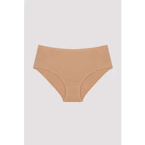 Bej Pamuklu Fresh Basic Cover Yüksek Bel Slip Külot