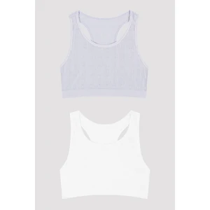 Çok Renkli Teeny Daisy Dikişsiz Seamless 2li Spor Atlet