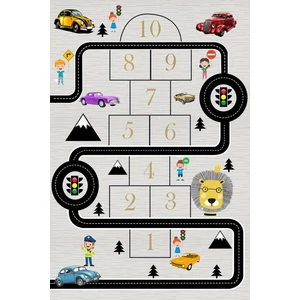 Viyana Home Dijital Baskılı Kaymaz Taban Yıkanabilir Modern Trafik Yollu Çocuk Odası Halısı VHÇ-SD-504