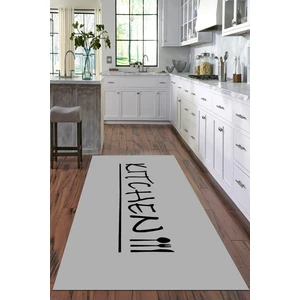 Viyana Home Dijital Baskılı Kaymaz Taban Yıkanabilir Kitchen Yazılı Modern Mutfak Halısı VHM-HT-621