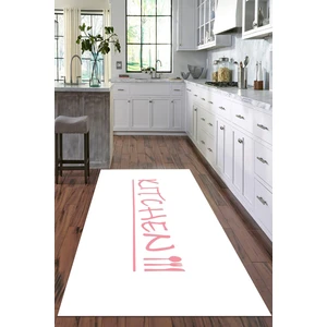 Viyana Home Dijital Baskılı Kaymaz Taban Yıkanabilir Kitchen Yazılı Modern Mutfak Halısı VHM-HT-622