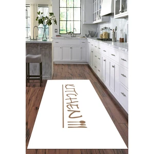 Viyana Home Dijital Baskılı Kaymaz Taban Yıkanabilir Kitchen Yazılı Modern Mutfak Halısı VHM-HT-623