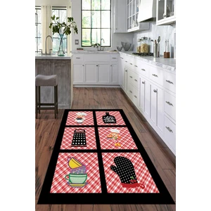 Viyana Home Dijital Baskılı Kaymaz Taban Yıkanabilir Modern Mutfak Halısı VHM-HT-821
