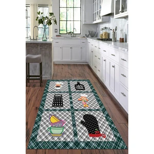 Viyana Home Dijital Baskılı Kaymaz Taban Yıkanabilir Modern Mutfak Halısı VHM-HT-824