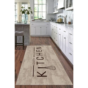 Viyana Home Dijital Baskılı Kaymaz Taban Yıkanabilir Kitchen Yazılı Modern Mutfak Halısı VHM-SD-519