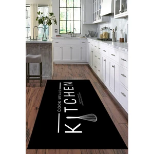 Viyana Home Dijital Baskılı Kaymaz Taban Yıkanabilir Kitchen Yazılı Modern Mutfak Halısı VHM-SD-518