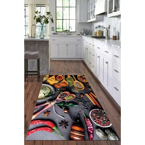 Viyana Home Dijital Baskılı Kaymaz Taban Yıkanabilir Modern Mutfak Halısı VHM-SD-639