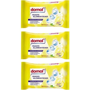Rossmann 3'lü Islak Temizlik Bezi Çok Amaçlı, Limon Kokulu 50 Adet