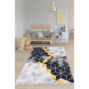 Viyana Home Dijital Baskılı Kaymaz Taban Yıkanabilir Modern Salon Halısı Mutfak Halısı Yolluk VH-HY-1073