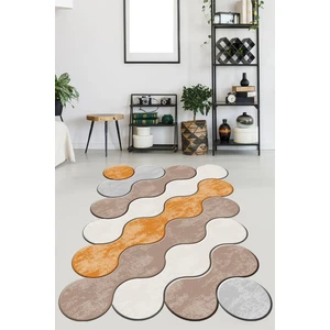 Viyana Home Kaymaz Taban Yıkanabilir Lazer Kesim Salon Halısı Mutfak Halısı Yolluk VHL-HT-878