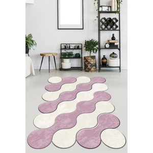 Viyana Home Kaymaz Taban Yıkanabilir Lazer Kesim Salon Halısı Mutfak Halısı Yolluk VHL-HT-881