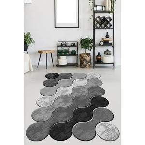 Viyana Home Kaymaz Taban Yıkanabilir Lazer Kesim Salon Halısı Mutfak Halısı Yolluk VHL-HT-883