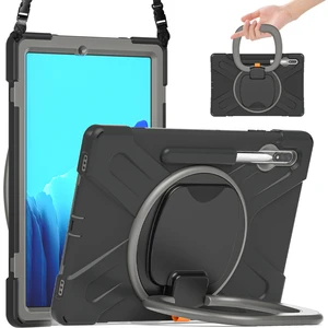Galaxy Tab S7 Plus İçin Tablet Kılıfı - Haki (Yurt Dışından)