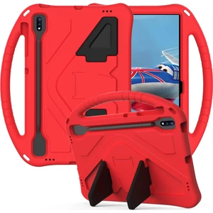 Galaxy Tab S7 Fe İçin Tablet Kılıfı - Kırmızı (Yurt Dışından)