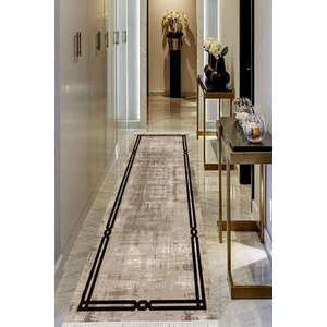 Viyana Home Dijital Baskılı Kaymaz Taban Yıkanabilir Modern Salon Halısı Koridor Halısı Yolluk VHU-HT-1120