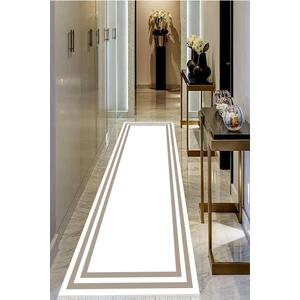 Viyana Home Dijital Baskılı Kaymaz Taban Yıkanabilir Modern Salon Halısı Koridor Halısı Yolluk VHU-SD-752