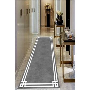 Viyana Home Dijital Baskılı Kaymaz Taban Yıkanabilir Modern Salon Halısı Koridor Halısı Yolluk VHU-SD-763