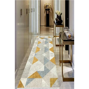 Viyana Home Dijital Baskılı Kaymaz Taban Yıkanabilir Modern Salon Halısı Koridor Halısı Yolluk VHU-SD-340