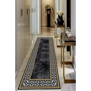 Viyana Home Dijital Baskılı Kaymaz Taban Yıkanabilir Modern Salon Halısı Koridor Halısı Yolluk VHU-HT-1481