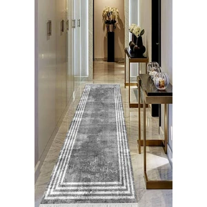 Viyana Home Dijital Baskılı Kaymaz Taban Yıkanabilir Modern Salon Halısı Koridor Halısı Yolluk VHU-HT-485