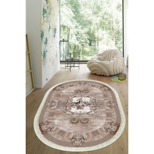 Viyana Home Dijital Baskılı Kaymaz Taban Yıkanabilir Oval Salon Halısı Mutfak Halısı Yolluk Vho-Hk-70