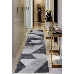 Viyana Home Dijital Baskılı Kaymaz Taban Yıkanabilir Modern Salon Halısı Koridor Halısı Yolluk VHU-SD-415