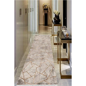 Viyana Home Dijital Baskılı Kaymaz Taban Yıkanabilir Modern Salon Halısı Koridor Halısı Yolluk VHU-SD-394