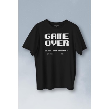 Kendim Seçtim Game Over Atari Retro Pixel Oyun Baskılı Fiyatı