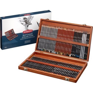 Derwent : Sketching Eskiz Kalem Seti : 72 Renk (Ahşap Kutu) Fiyatı