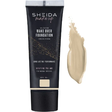 Sheida Make Over Foundation Cream Form (Krem Fondöten) 50 ml