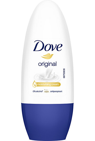Dove Kadın Roll On Deodorant Original 1/4 Nemlendirici Krem Etkili 50 ml