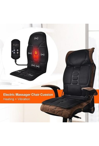 Xinh Elektrikli Titreşimli Araba Masaj Masaj Sandalye Mat Taşınabilir Masaj Yastık Ev Kızılötesi Isıtma Geri Vibratör Masaj Pedleri (Ingiltere) (Yurt Dışından)