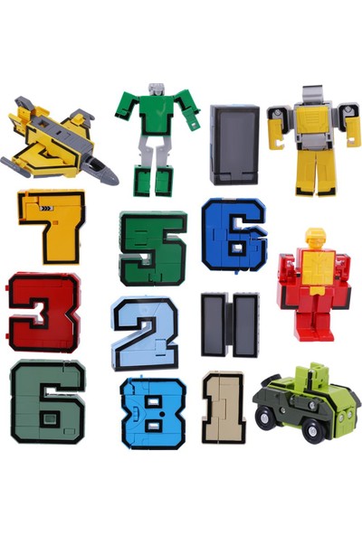 Lovoski Sayılar Zırh Takımı Dönüşümü Robot Oyuncak Çocuk Çocuk Için Mevcut 15 Adet (Yurt Dışından)