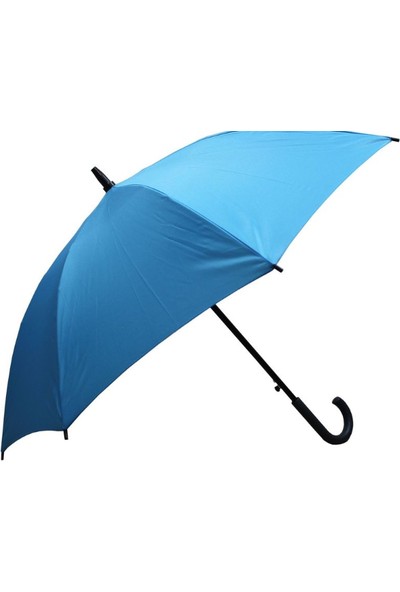 Sunlife 8 Telli Otomatik Fiberglass Baston Mavi Renkli Yağmur Şemsiyesi
