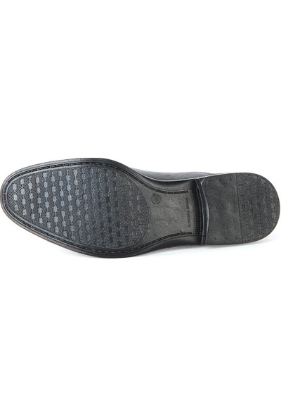 Berenni M574 Siyah Kauçuk %100 Deri Erkek Klasik Ayakkabı