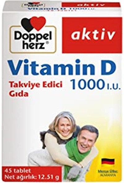 Doppelherz Vitamin D 1000 Iu 45 Tablet