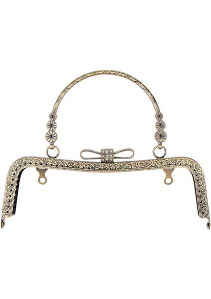 Güzel Metal Çanta Çantası Çerçeveleri Öpücük Toka Kilit Bronz Diy Zanaat 20 cm(Yurt Dışından) indirimleri