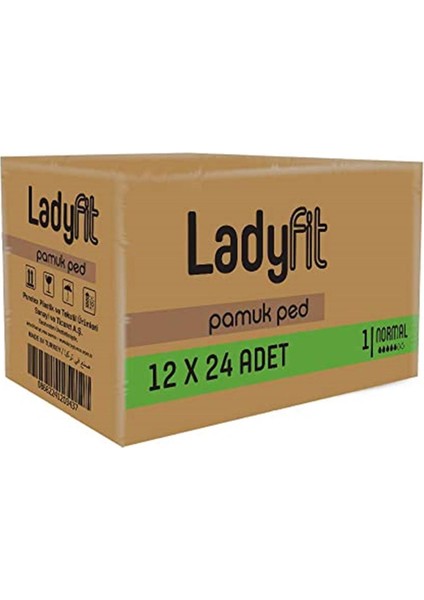 Ladyfit Pamuk Süper Normal 24X12 Ped