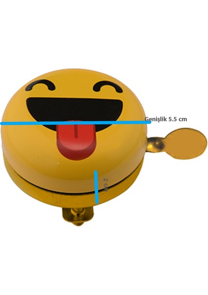 Bisiklet Sarı Yüksek Sesli Metal Emoji P Gülüçük Yüz Zil Bisiklet Aksesuar Ikaz ZIL146 fırsatları