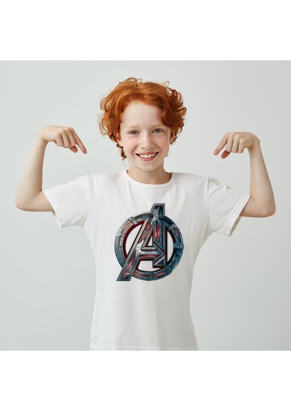 Avengers Baskılı Çocuk Tişört H05