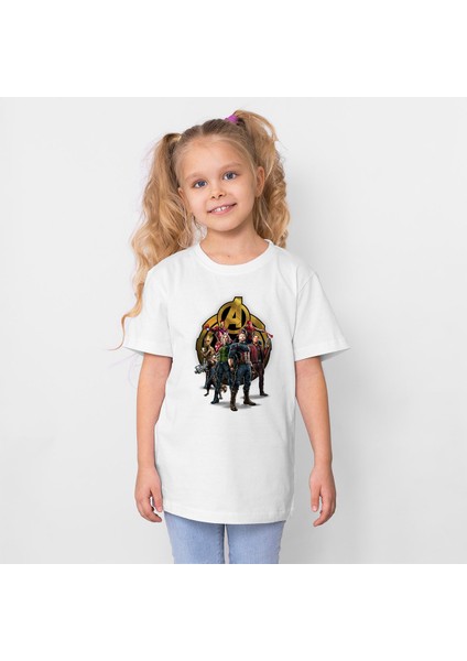 Avengers Baskılı Çocuk Tişört H07