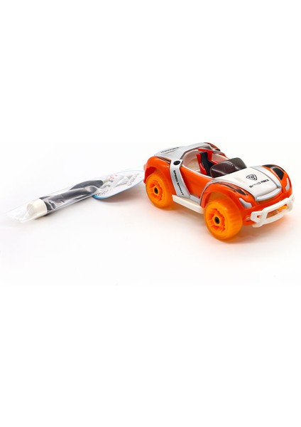 Die Cast Yarış Arabası Turuncu Beyaz modelleri