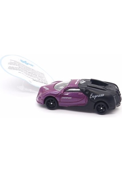 Die Cast Velocity Araba Mor Siyah