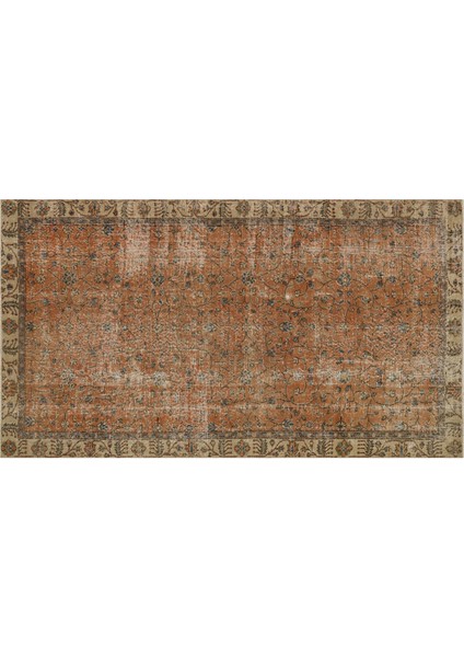 Klasik Modern Vintage Eskitme El Dokuma Halı 160 x 280 cm 9493