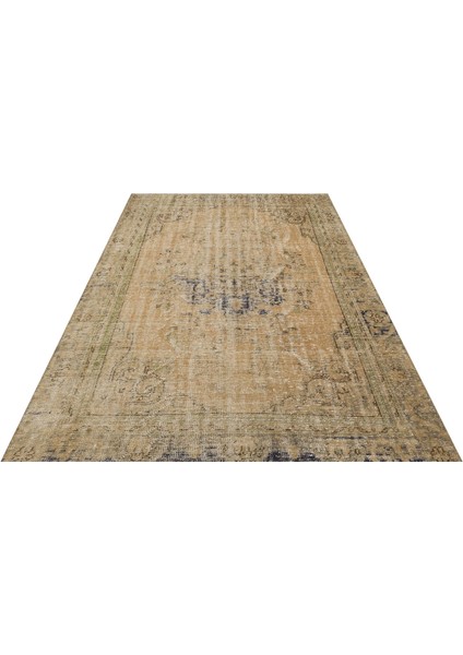 Gerçek El Dokuma Eskitme Vintage Halı 185 x 260 cm 9523