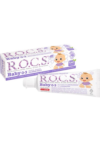 Rocs Baby Ihlamur Özlü Diş Macunu 45 G (0-3yaş)