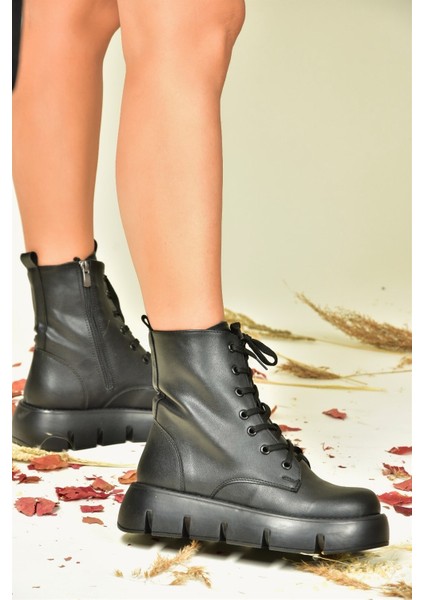 Siyah Dolgu Taban Kadın Bot N267007309 fiyatları