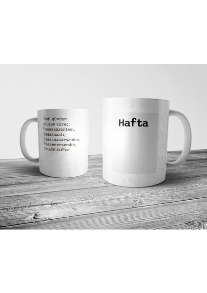 "hafta" Tanımı Komik - Gri Kupa Bardak fiyatları