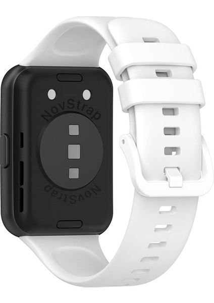 Huawei Watch Fit 2 Uyumlu Kordon Tam Uyumlu Pimli Silikon Kordon Kayış